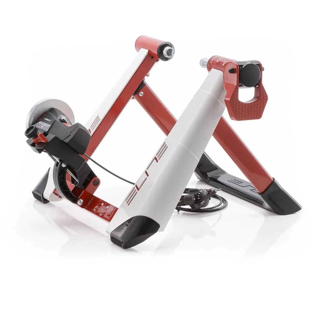 A basic turbo trainer from Elite that needs minimal setup or app input