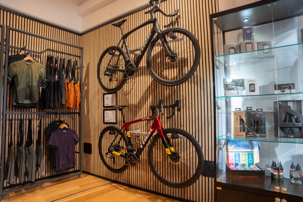 Inside the store at Balfe's Bikes Fulham