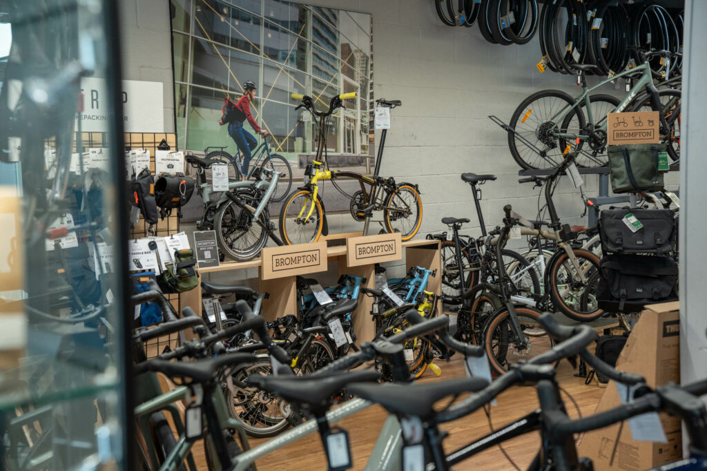 Bikes on display at Balfe's Bikes Kingston