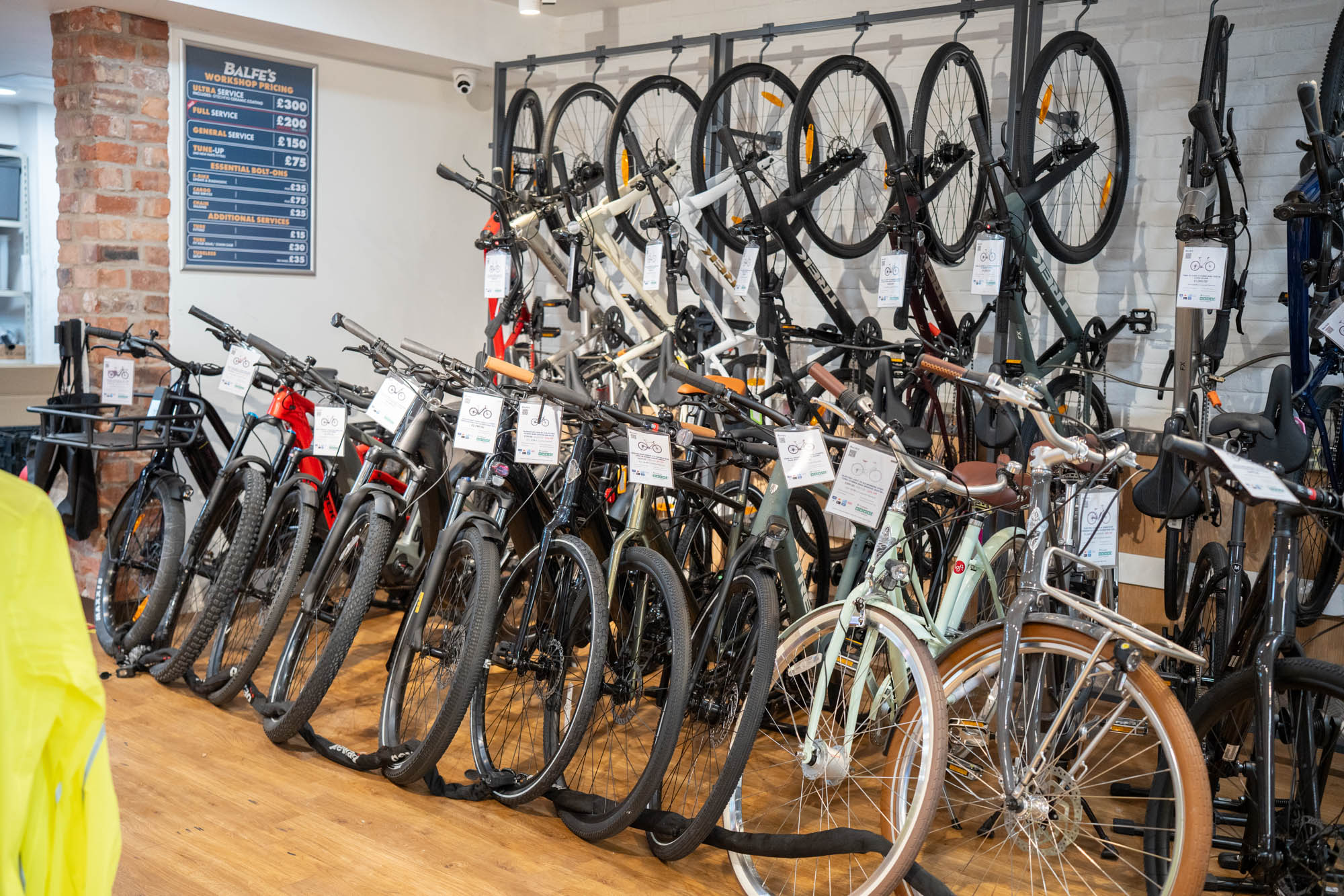 Inside the store at Balfe's Bikes Waterloo