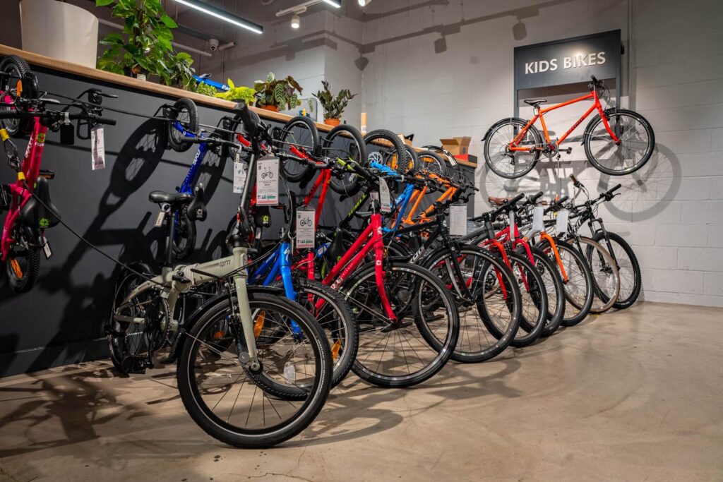 Inside the store at Balfe's Bikes Notting Hill
